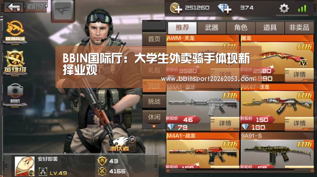 BBIN国际厅:大学生外卖骑手体现新择业观(图1) BBIN国际厅
